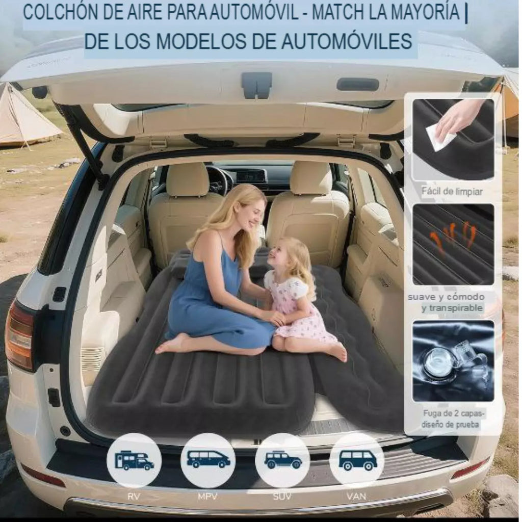 Colchon inflable para auto(con compresor)