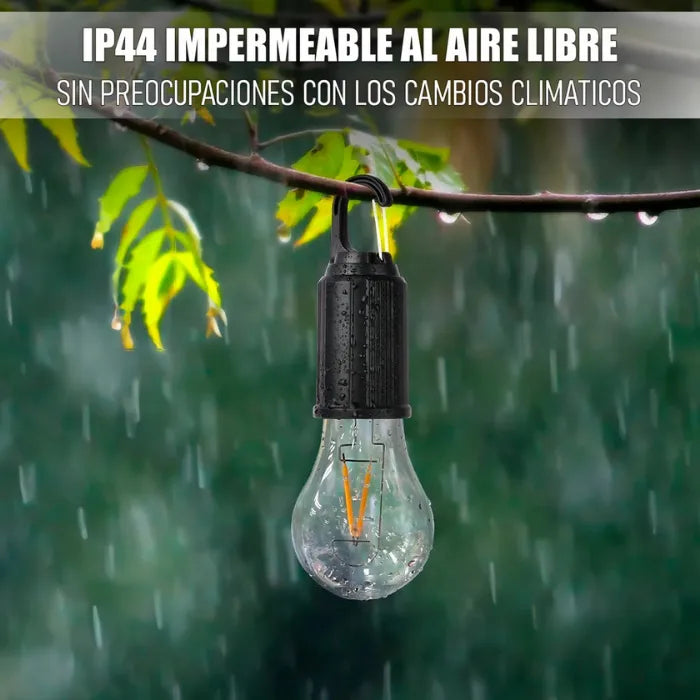 Ampolleta Solar De Camping X2