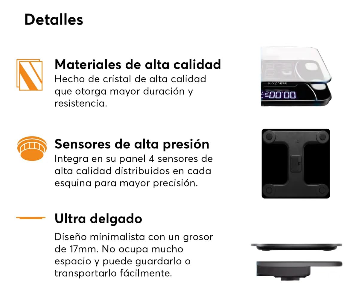Báscula Bluetooth Inteligente
