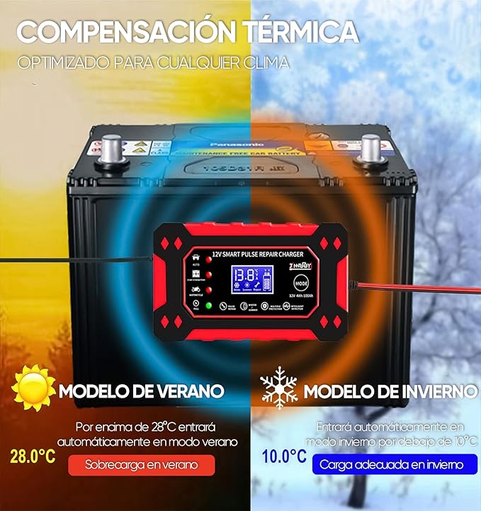 Cargador batería auto