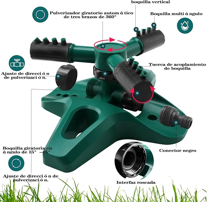 Aspersor 360° Verde