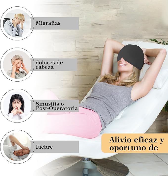 GORRO DE GEL ALIVIO MIGRAÑA