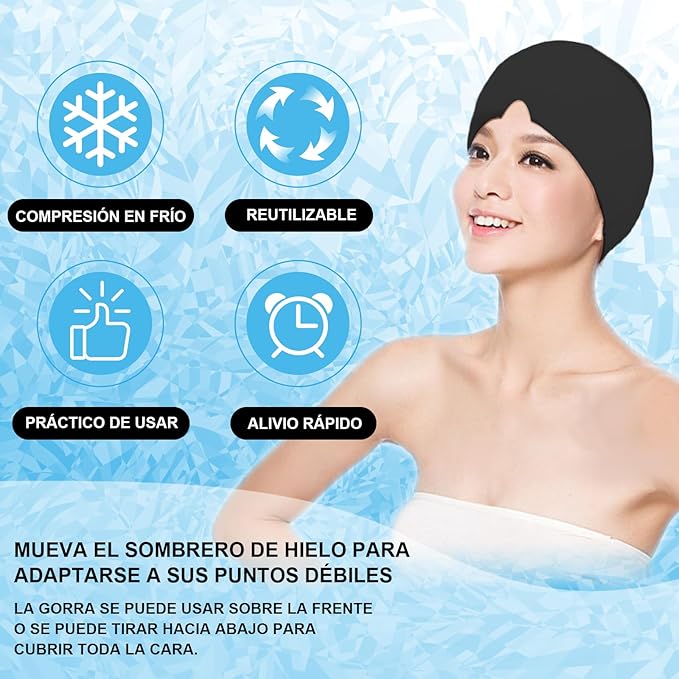 GORRO DE GEL ALIVIO MIGRAÑA