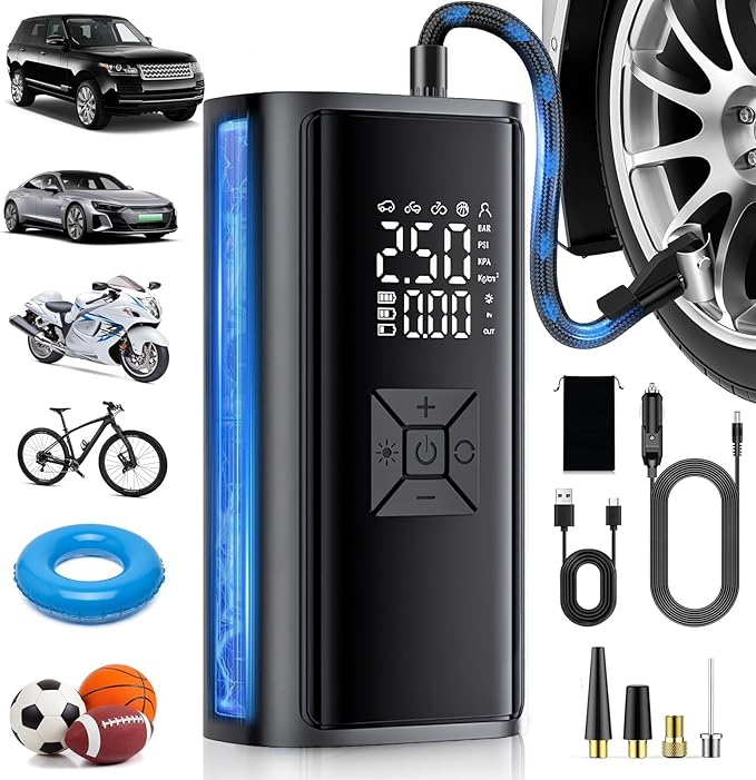 Compresor de aire portatil 12v Portatil