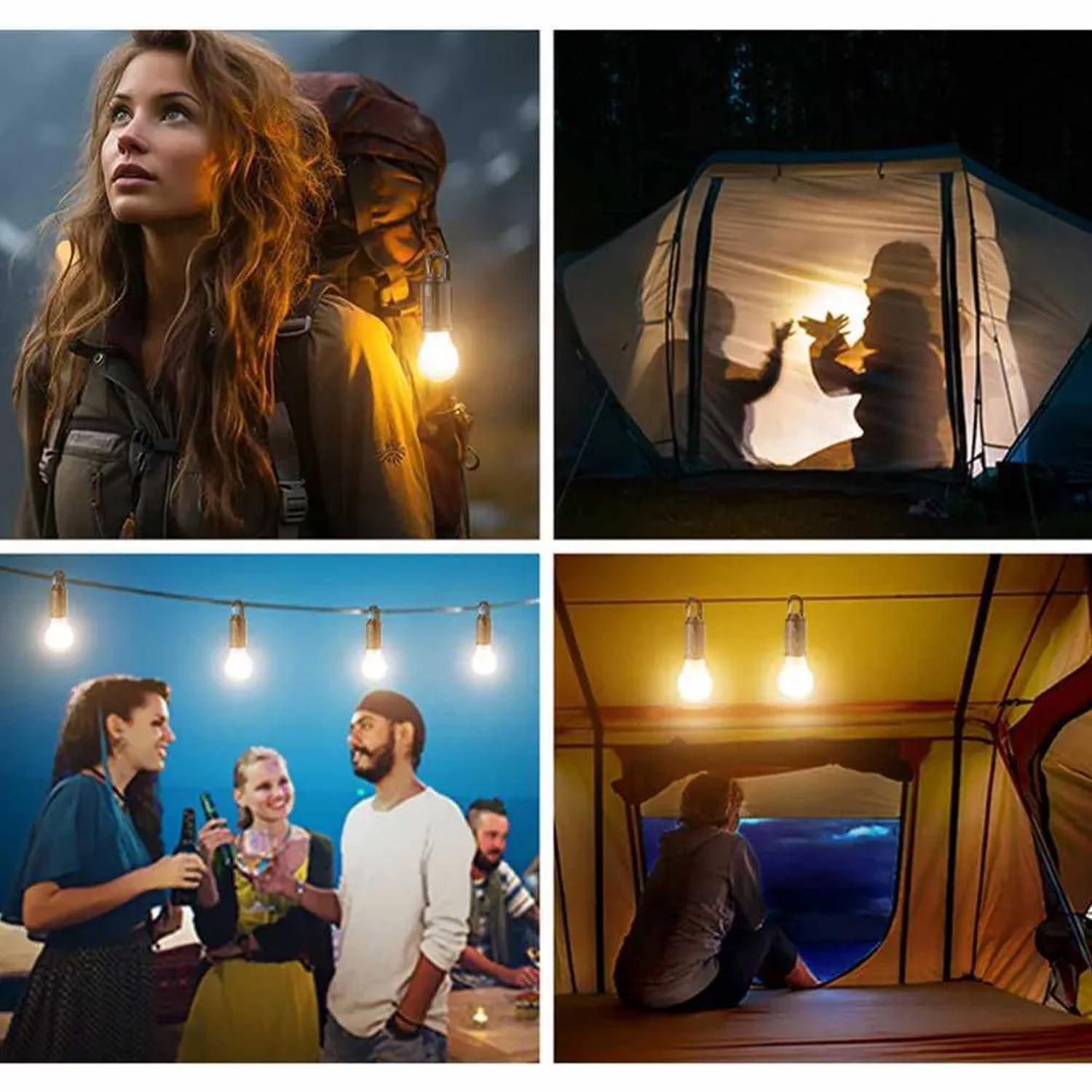 Ampolleta Solar De Camping X2