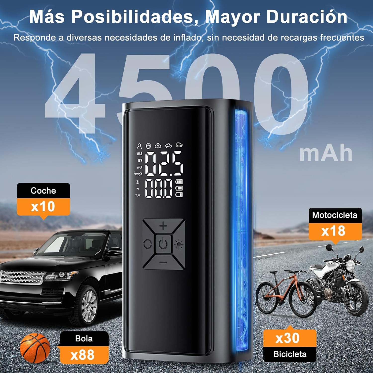 Compresor de aire portatil 12v Portatil