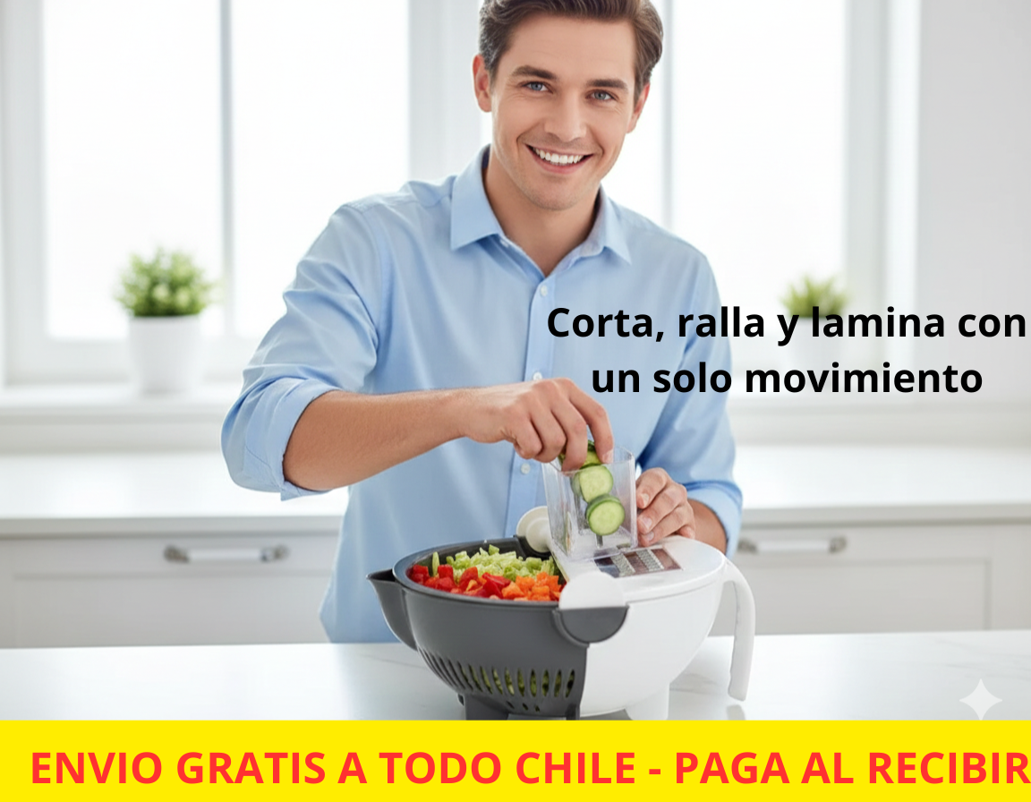 Cortador Multifuncional con Bol + Colado