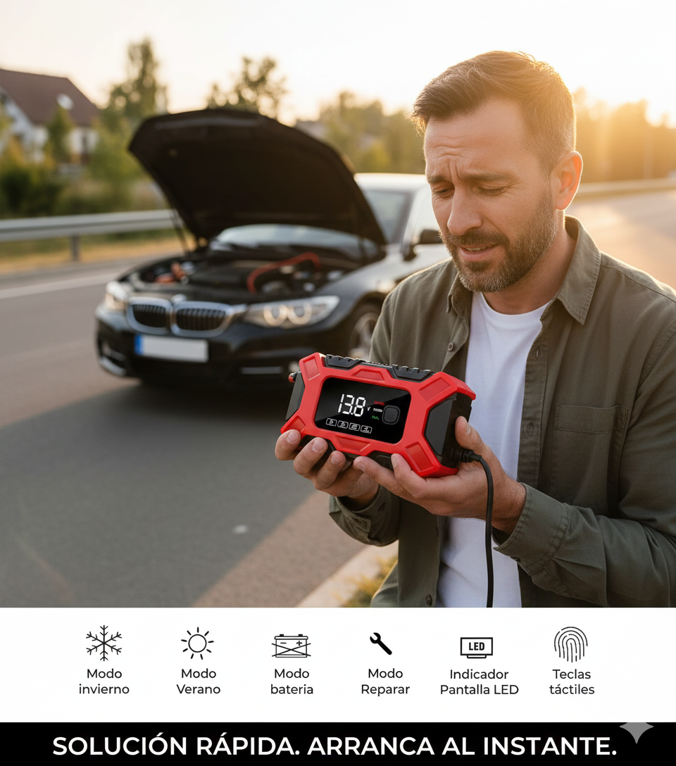 Cargador batería auto