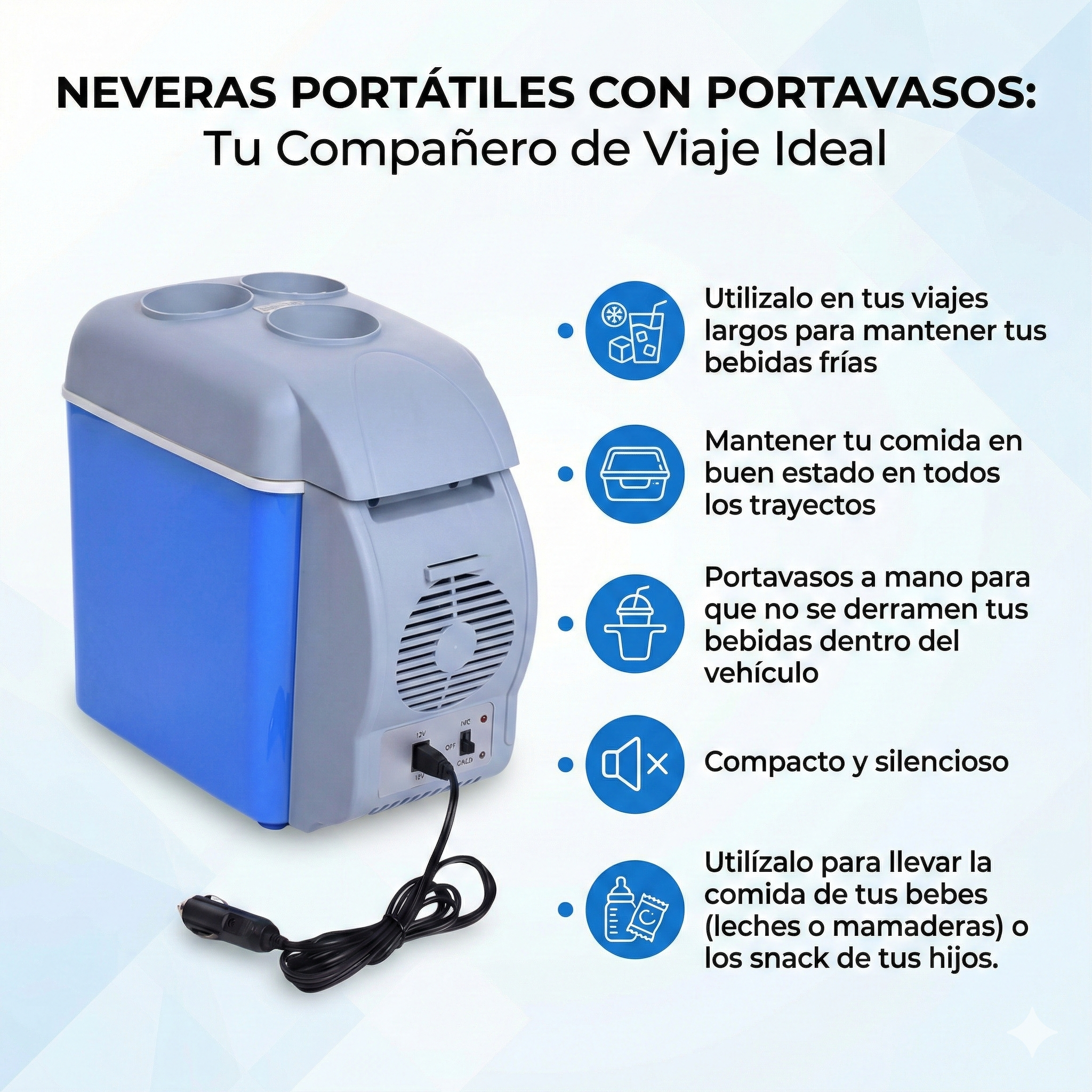 MiniNevera portatil enchufable
