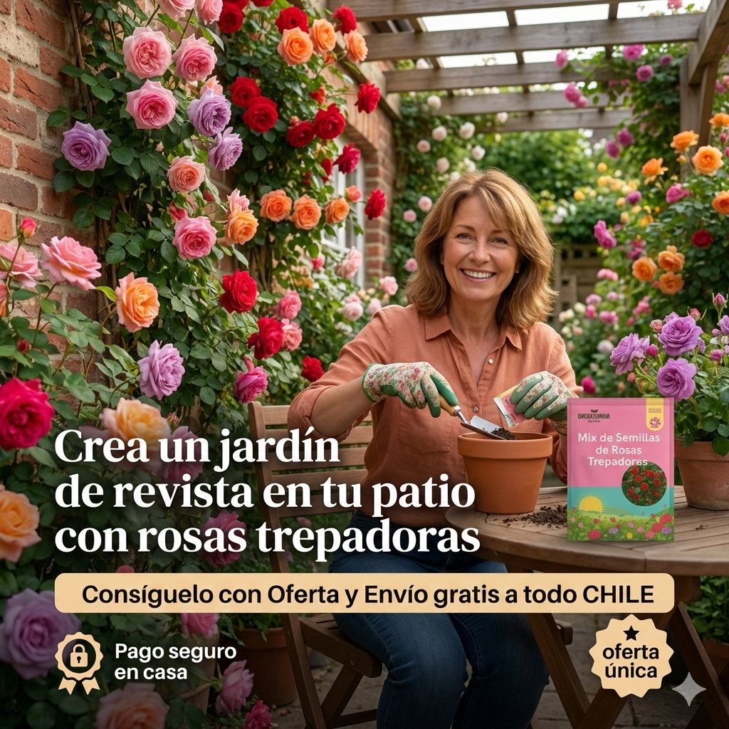200 Semillas Rosas Trepadoras Jardín