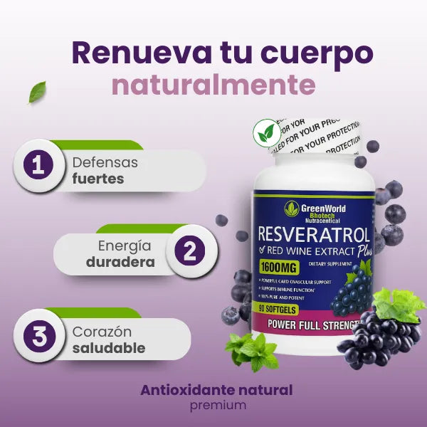 Resveratrol 60 Capsulas