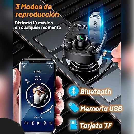 Receptor Bluetooth Autos Fm Mp3
