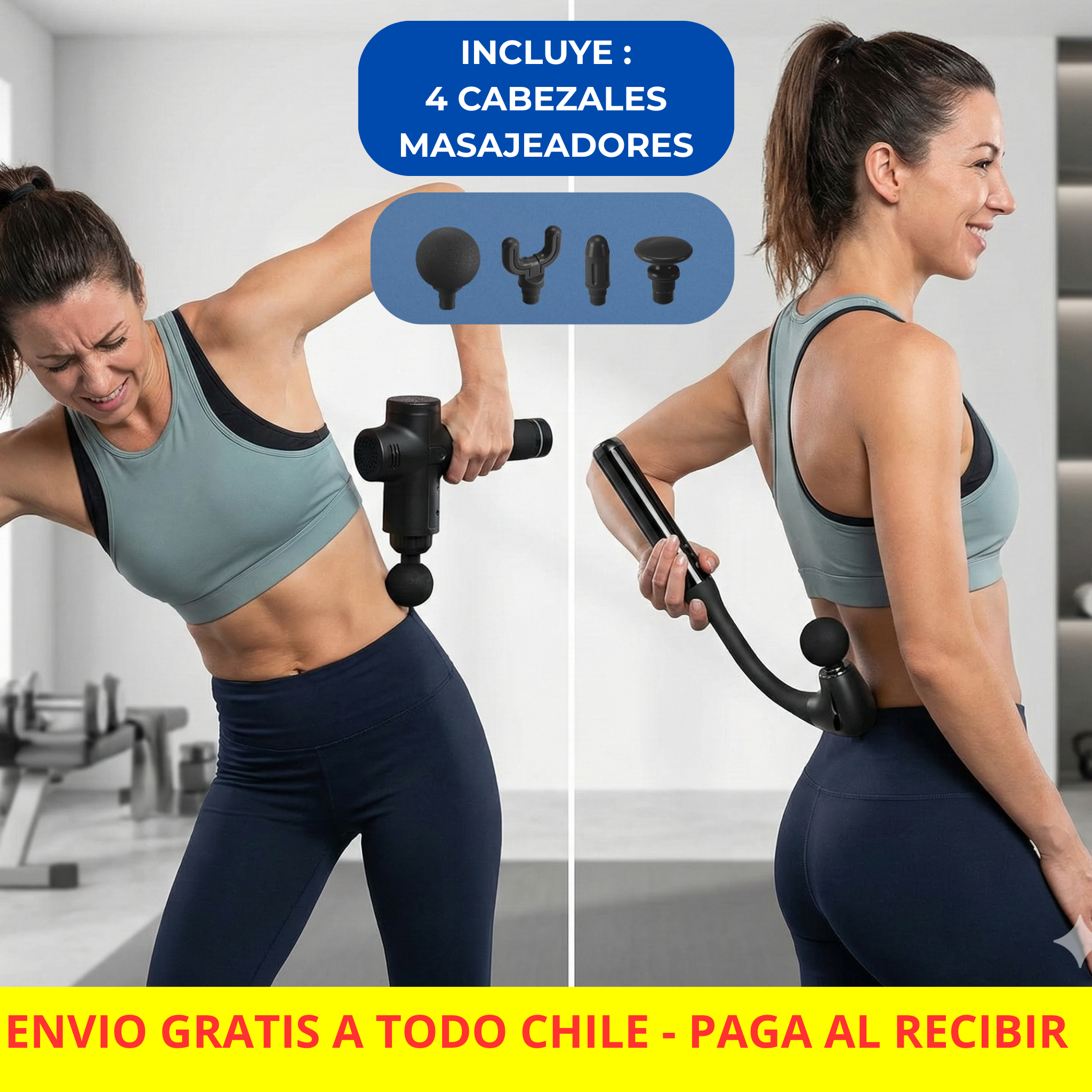 Pistola Masajeadora Extensible