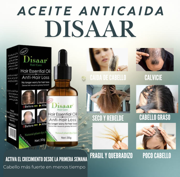 🌿Aceite anticaida de cabello🌿 Cabello Abundante y Fuerte En Semanas💪