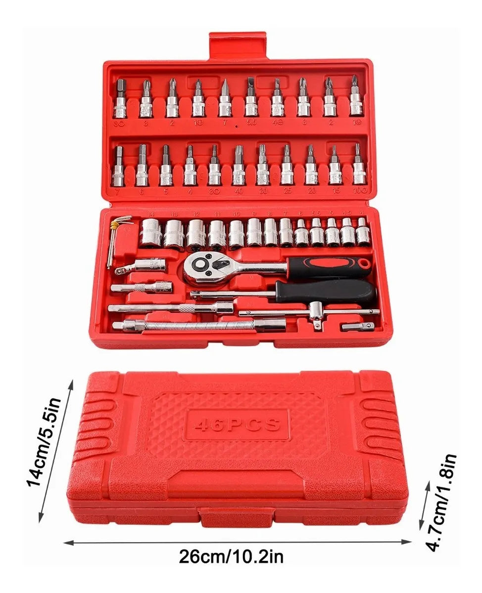 Caja Set Dados Herramientas 42 Piezas