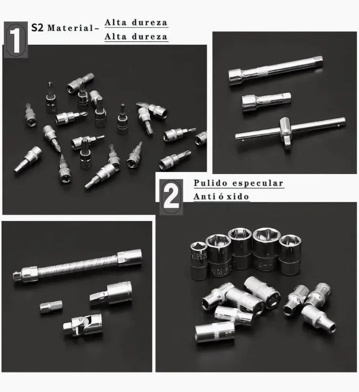 Caja Set Dados Herramientas 42 Piezas