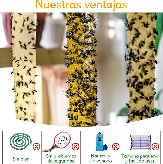Cinta Atrapa Moscas - OFERTA LLEVA 4 CAJAS Y PAGA 3.
