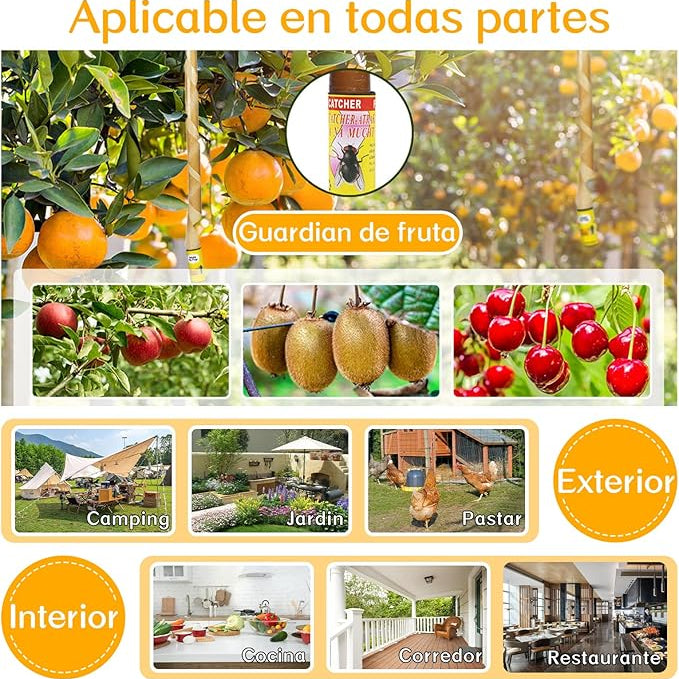 Cinta Atrapa Moscas - OFERTA LLEVA 4 CAJAS Y PAGA 3.