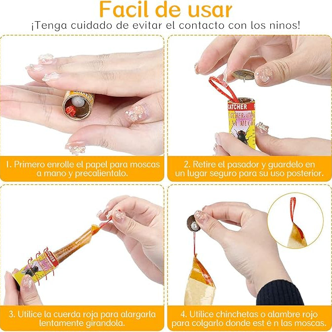 Cinta Atrapa Moscas - OFERTA LLEVA 4 CAJAS Y PAGA 3.
