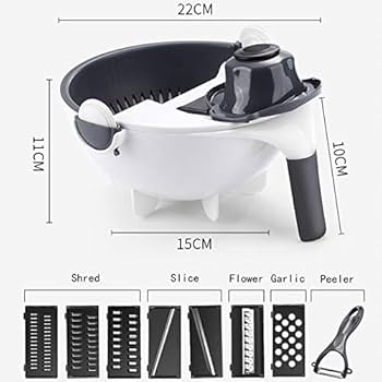 Cortador Multifuncional con Bol + Colado