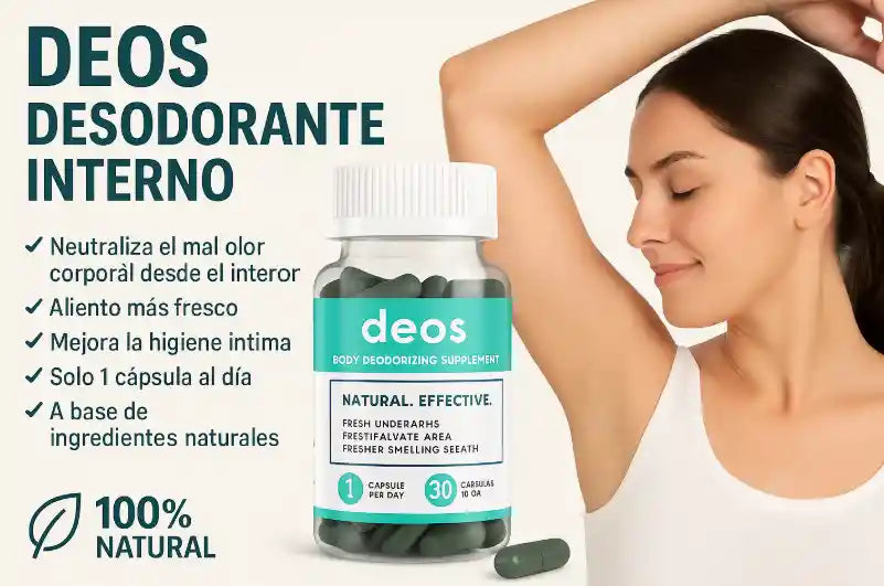 Cápsulas DEOS - Neutraliza el mal olor desde adentro