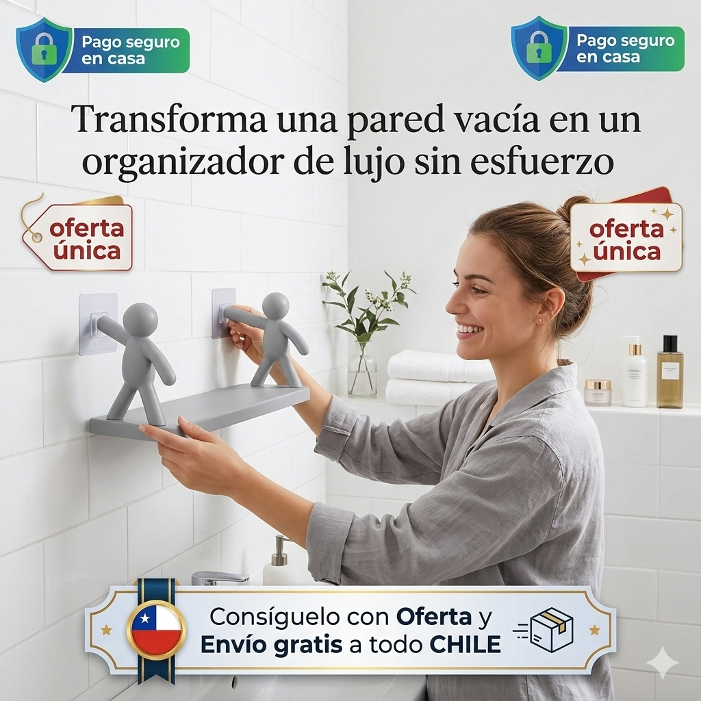 Estante Flotante Autoadhesivo