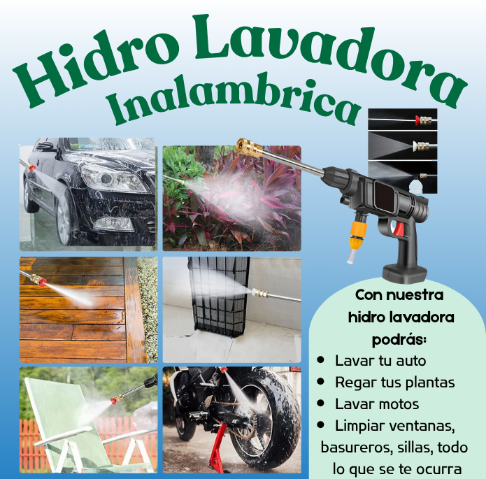 HIDROLAVADORA ELÉCTRICA INALAMBRICA
