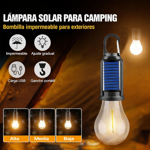 Ampolleta Solar De Camping X2