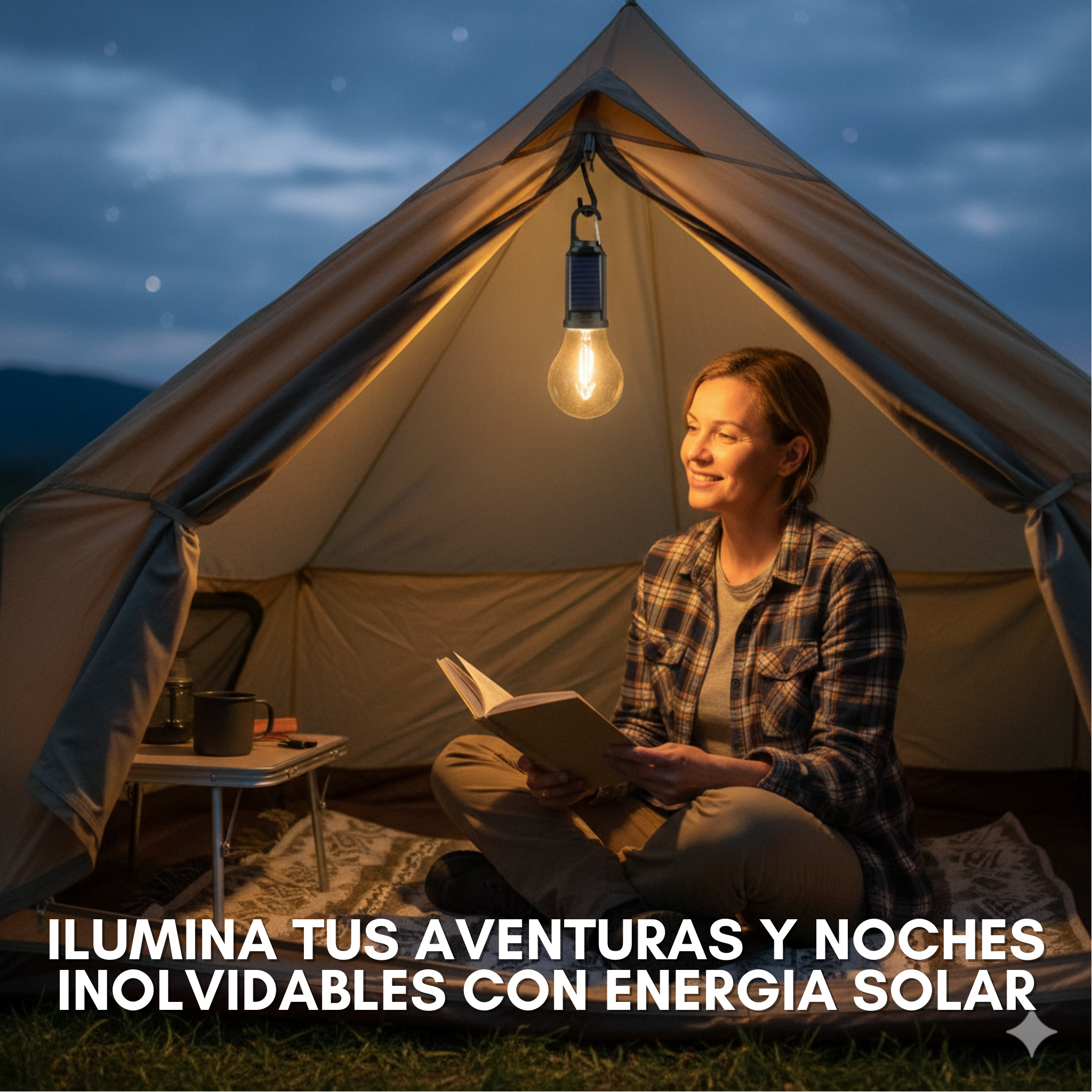 Ampolleta Solar De Camping X2