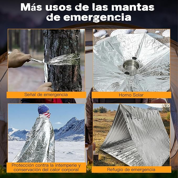 KIT 12 HERRAMIENTAS DE SUPERVIVENCIA