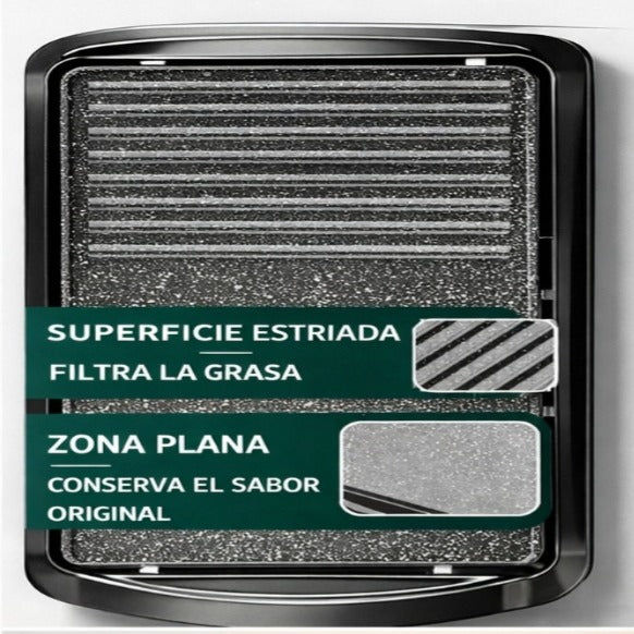 Plancha Cocción Eléctrica Antiadherente
