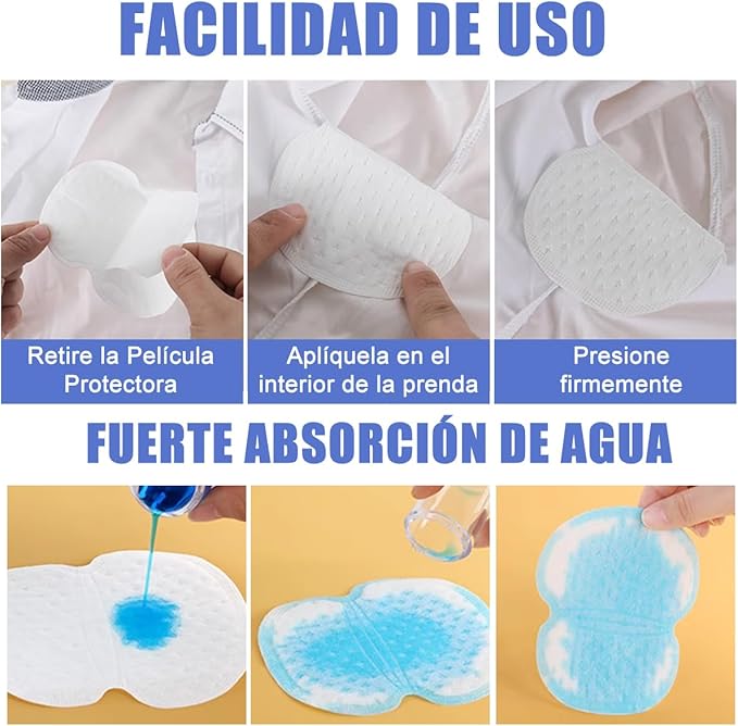 Almohadillas Antitranspirantes Axilas