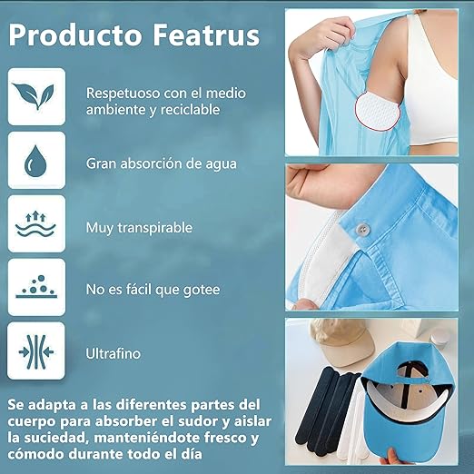 Almohadillas Antitranspirantes Axilas