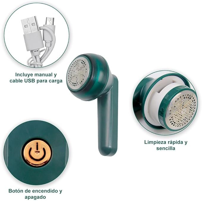 Removedor Pelusa Recargable Usb