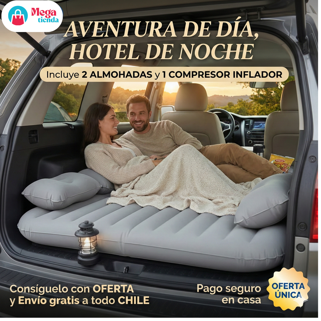 Colchon inflable para auto(con compresor)